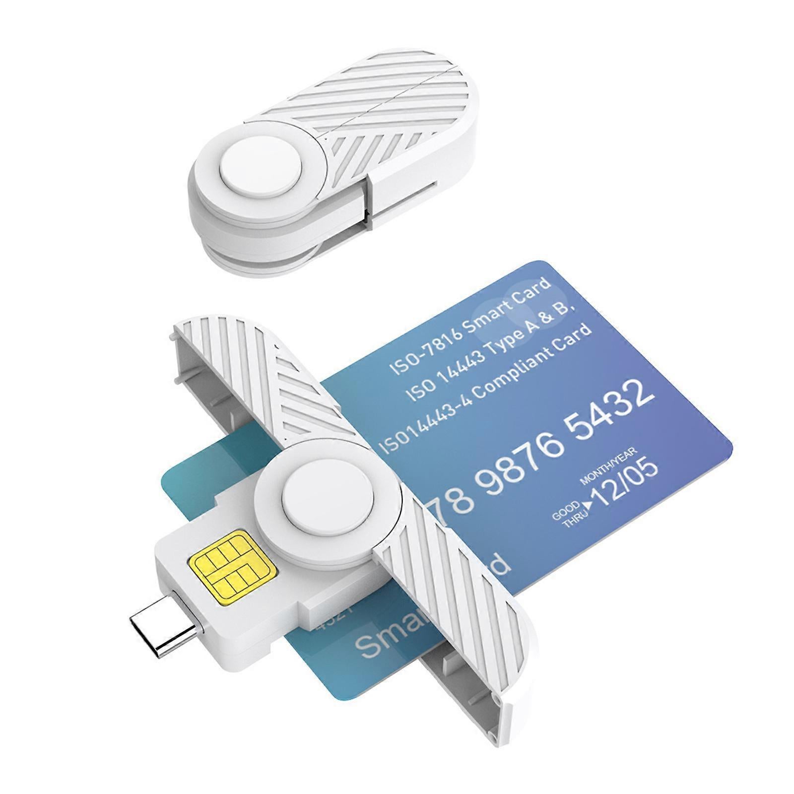 USB C Card Reader, Foldable DOD CAC Bank Chip Card Reader - Image 5