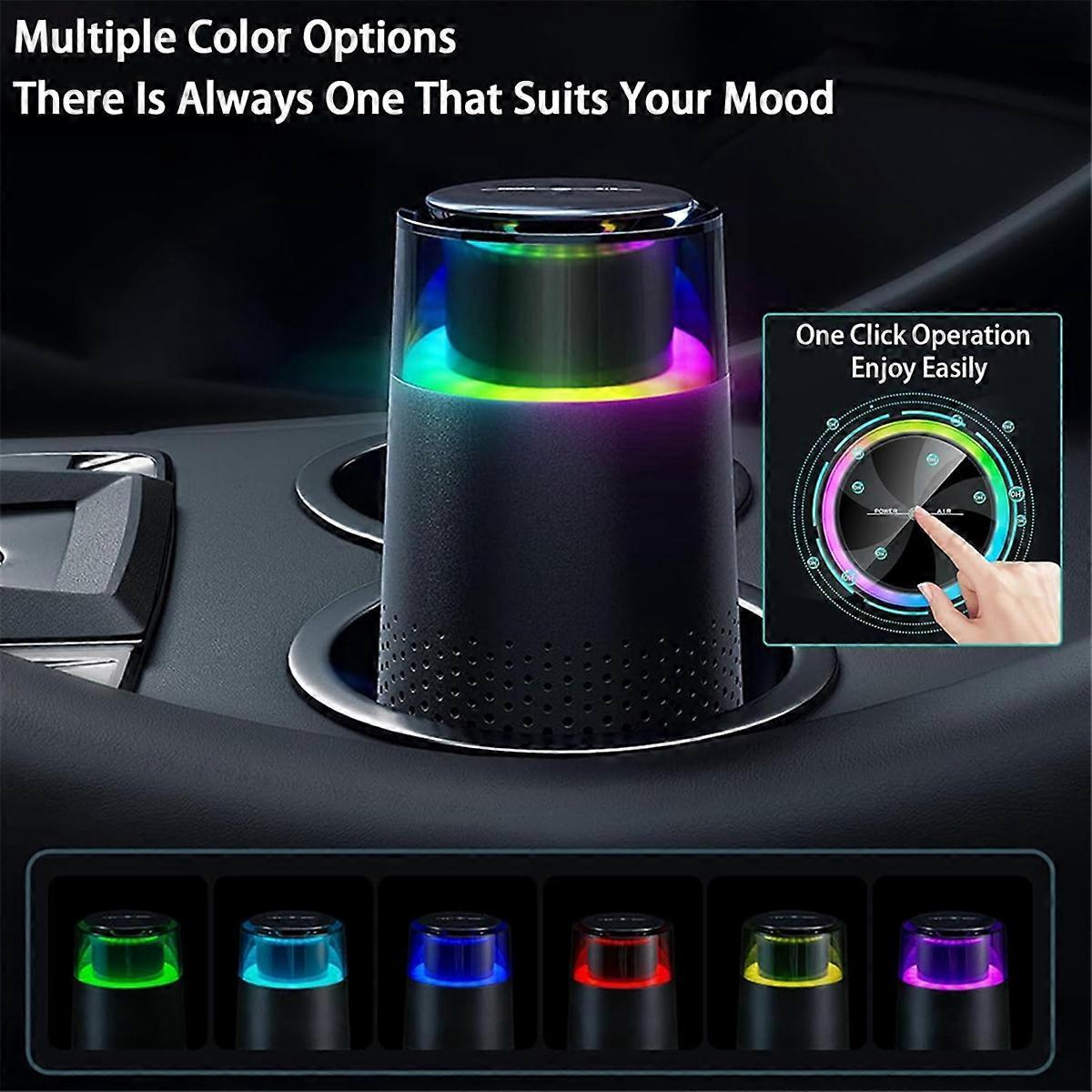 Mini Air Purifier with HEPA Filter for Small Spaces, Black - Image 3