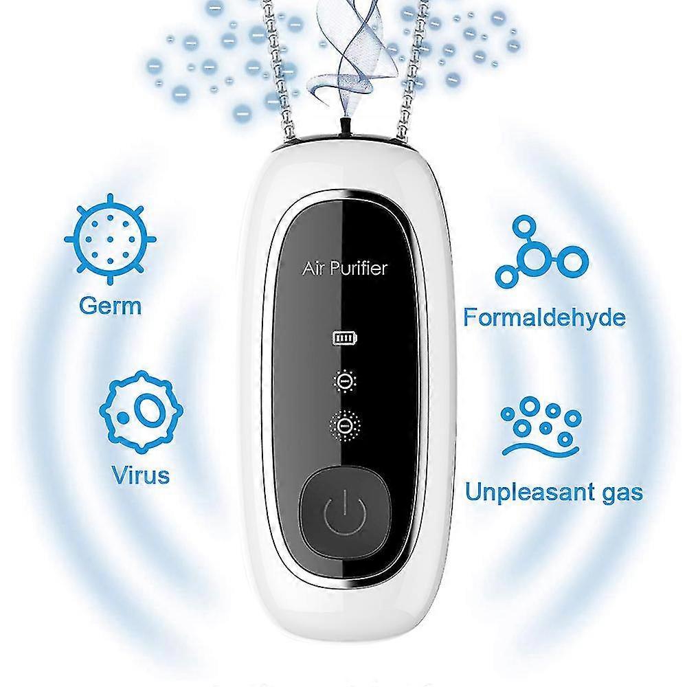 Portable Hanging Neck Air Purifier, Outdoor Personal Ionizer - Image 3