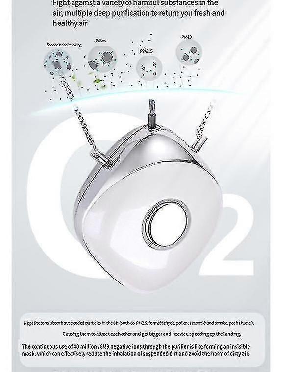 Wearable Air Purifier Necklace, Portable Home & Travel Ionizer - Image 5