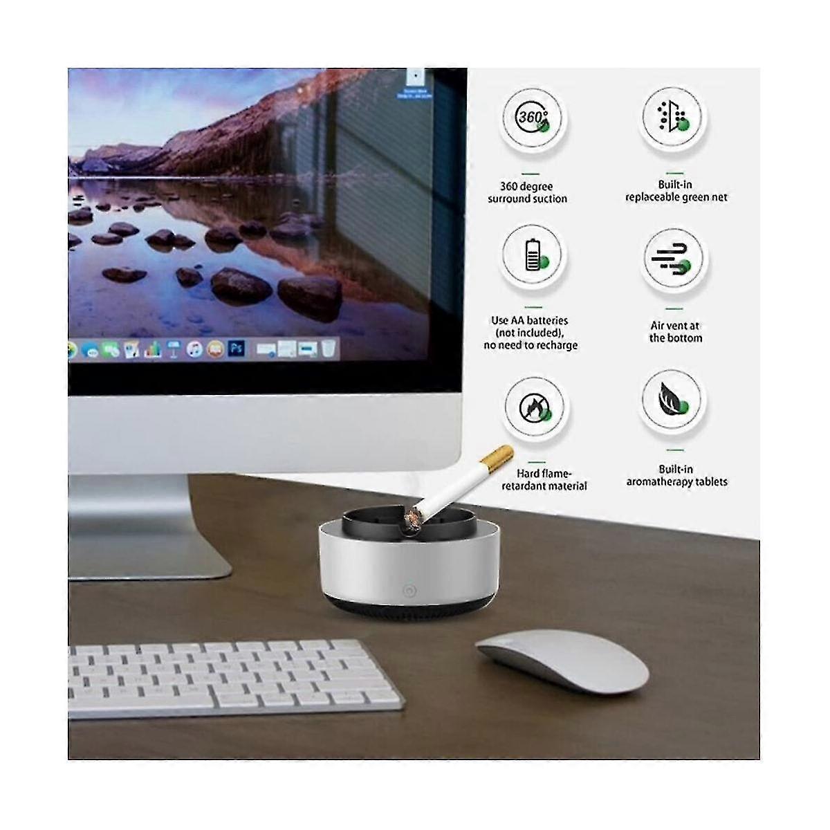 2-in-1 Air Purifier Ashtray, Indoor Home Air Freshener & Smoke Filter - Image 3