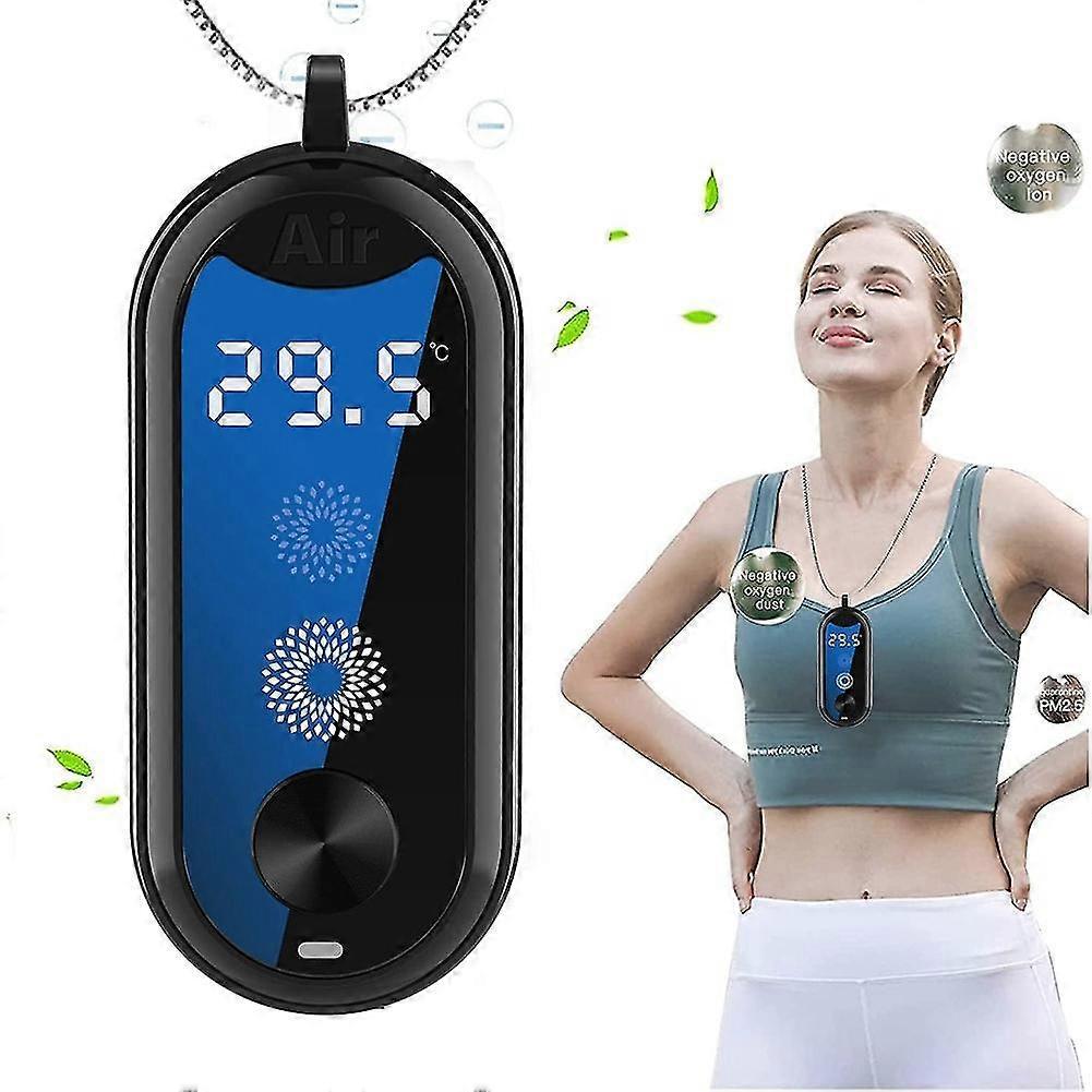 Wearable Personal Air Purifier Necklace, Compact Air Cleaner for Travel - Image 2