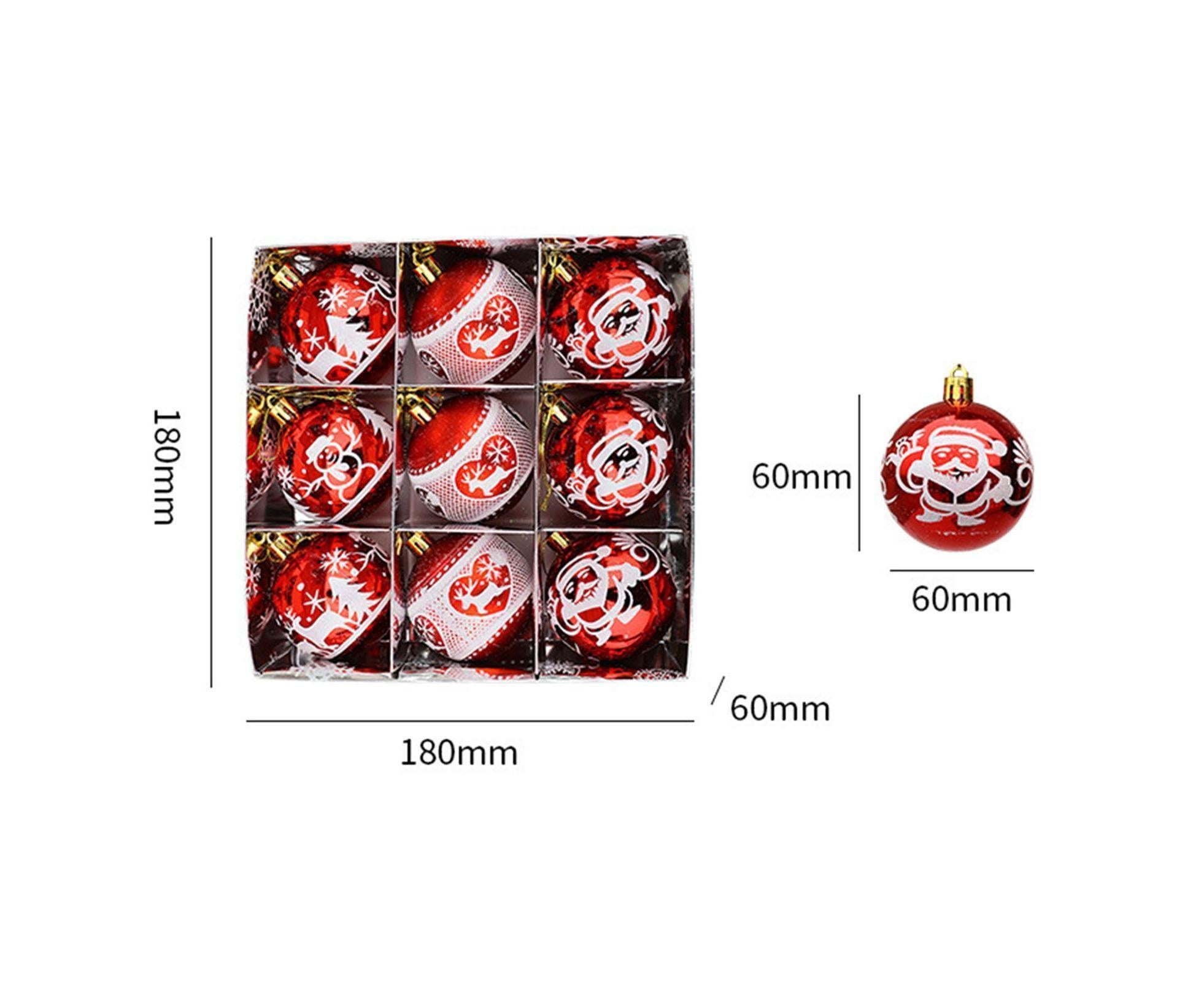 Christmas Ball Pendant for Christmas-Red - Image 3