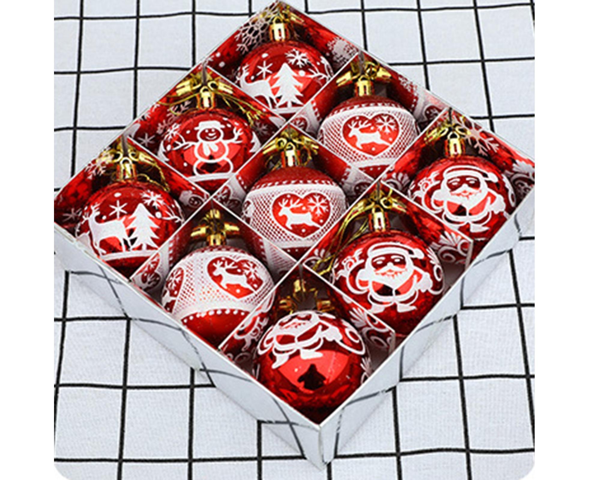 Christmas Ball Pendant for Christmas-Red - Image 4