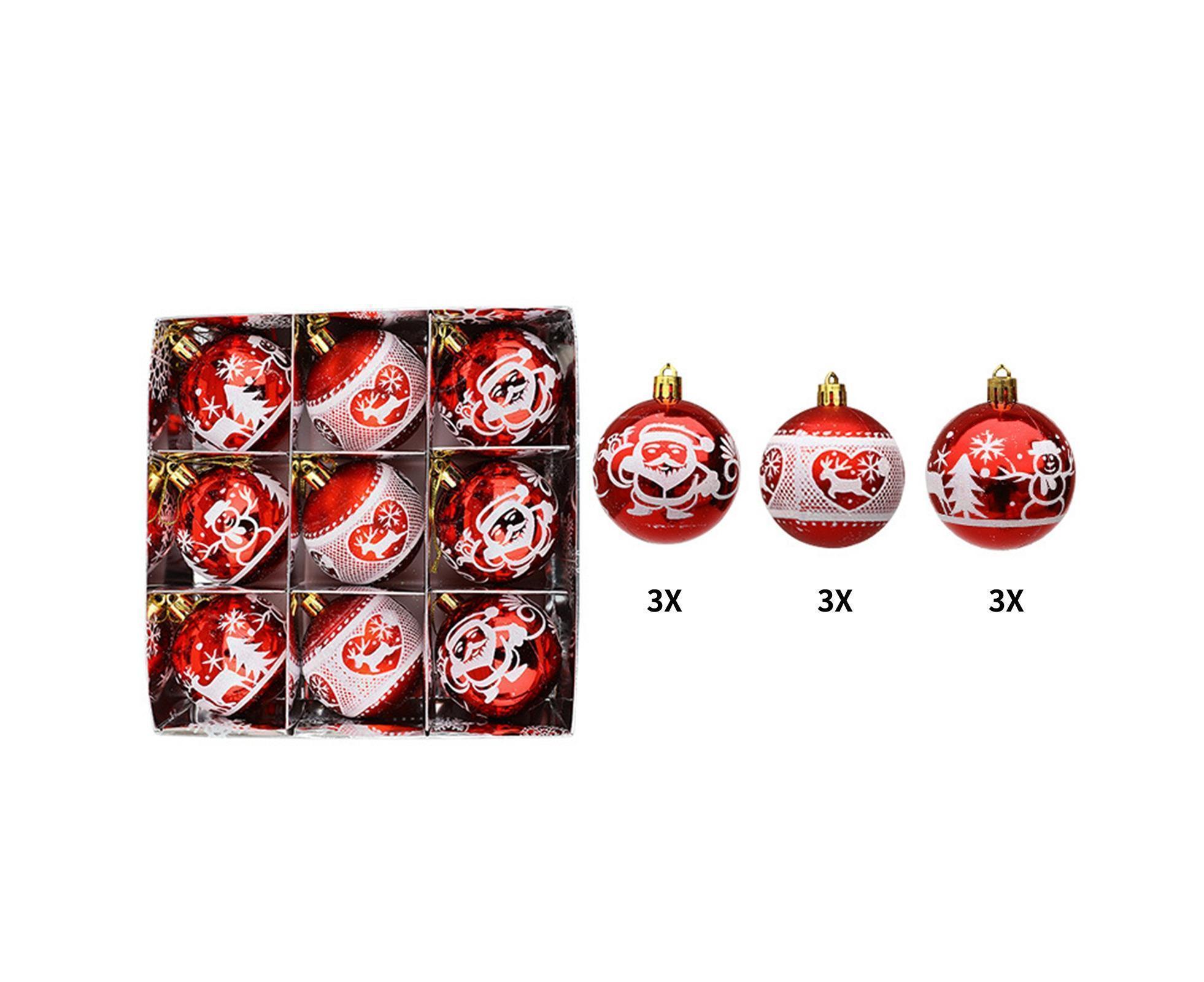 Christmas Ball Pendant for Christmas-Red - Image 7