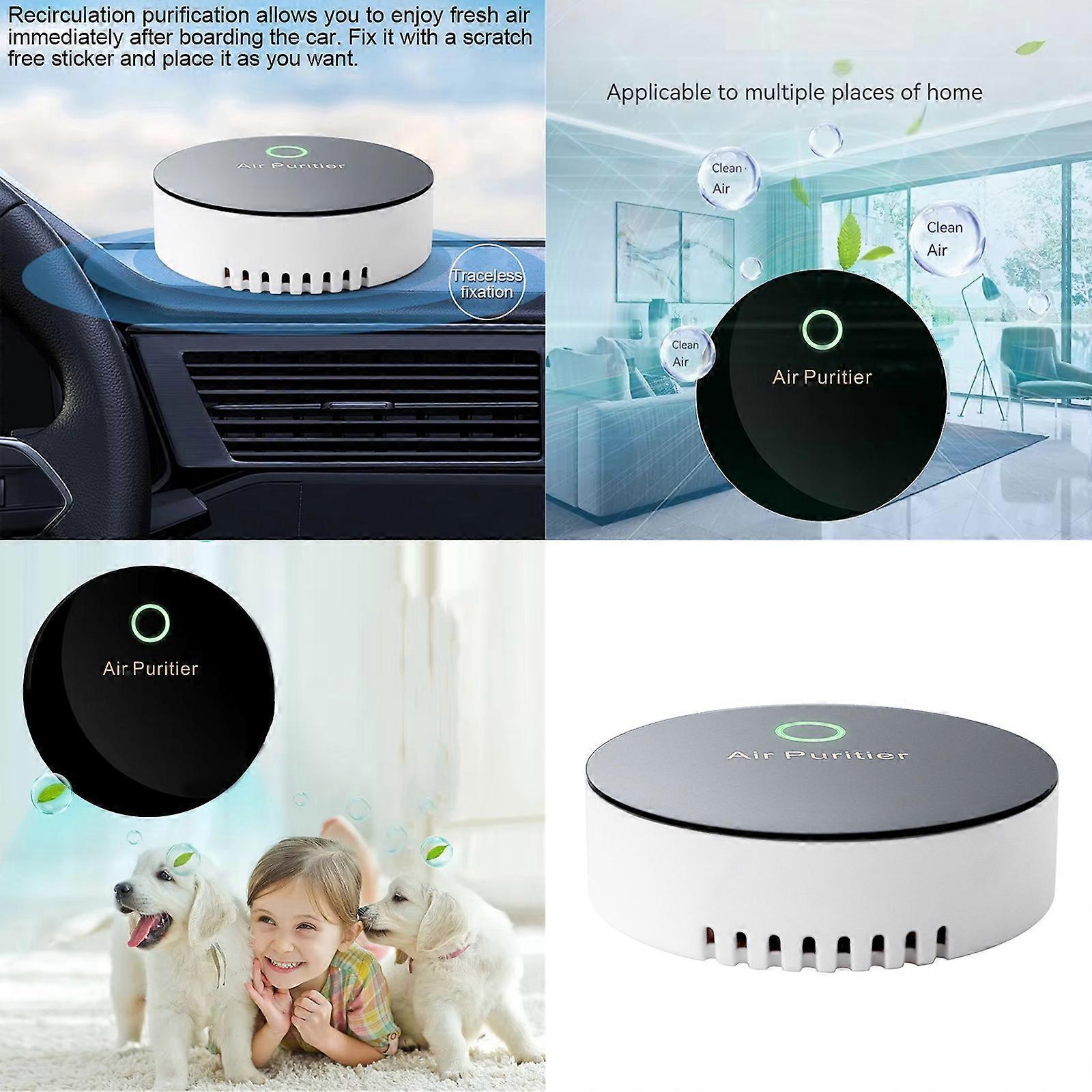USB Rechargeable Small Air Purifier for Desk & Car, Compact Air Cleaner - Image 2