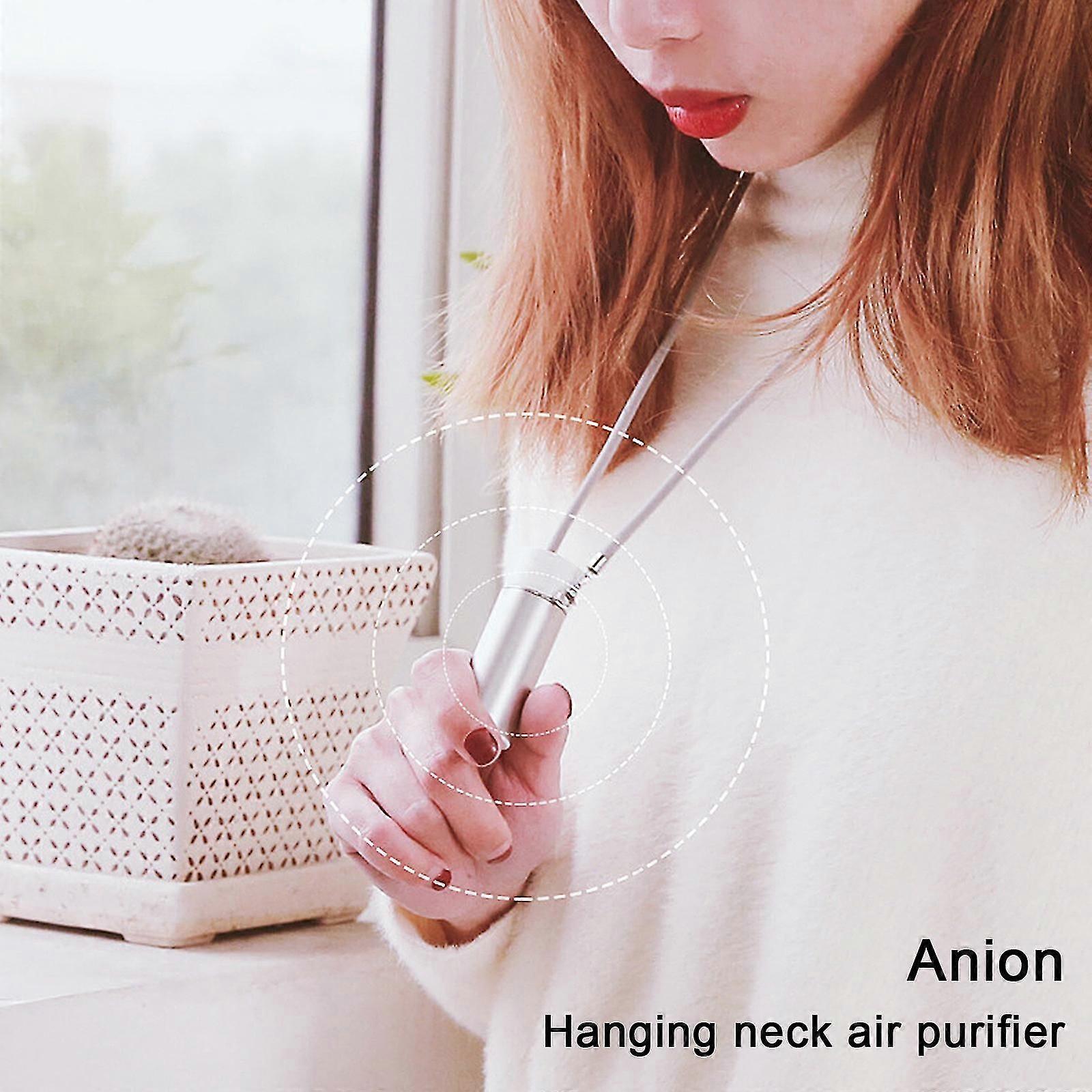 Air Purifier Necklace Rechargeable Personal Mini Wearable Travel Ionizer No Static - Image 5