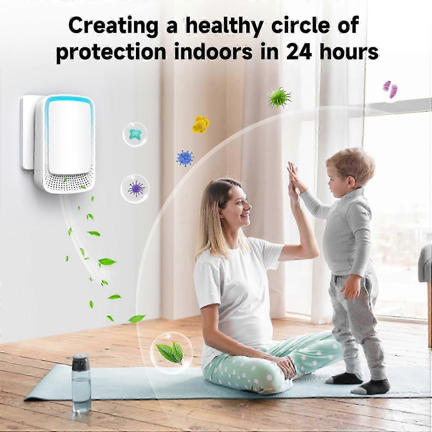 Plug-in Negative Ion Mini Air Purifier for Bedroom & Home Odor & Smoke Removal - Image 5