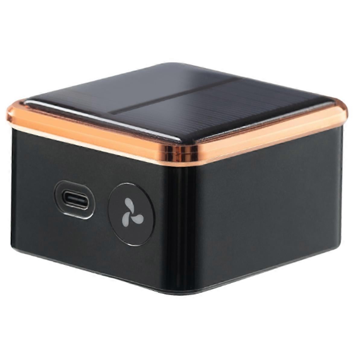 Solar Car Air Purifier USB Oxygen Cleaner with Ion Generator Compact Design - Image 1