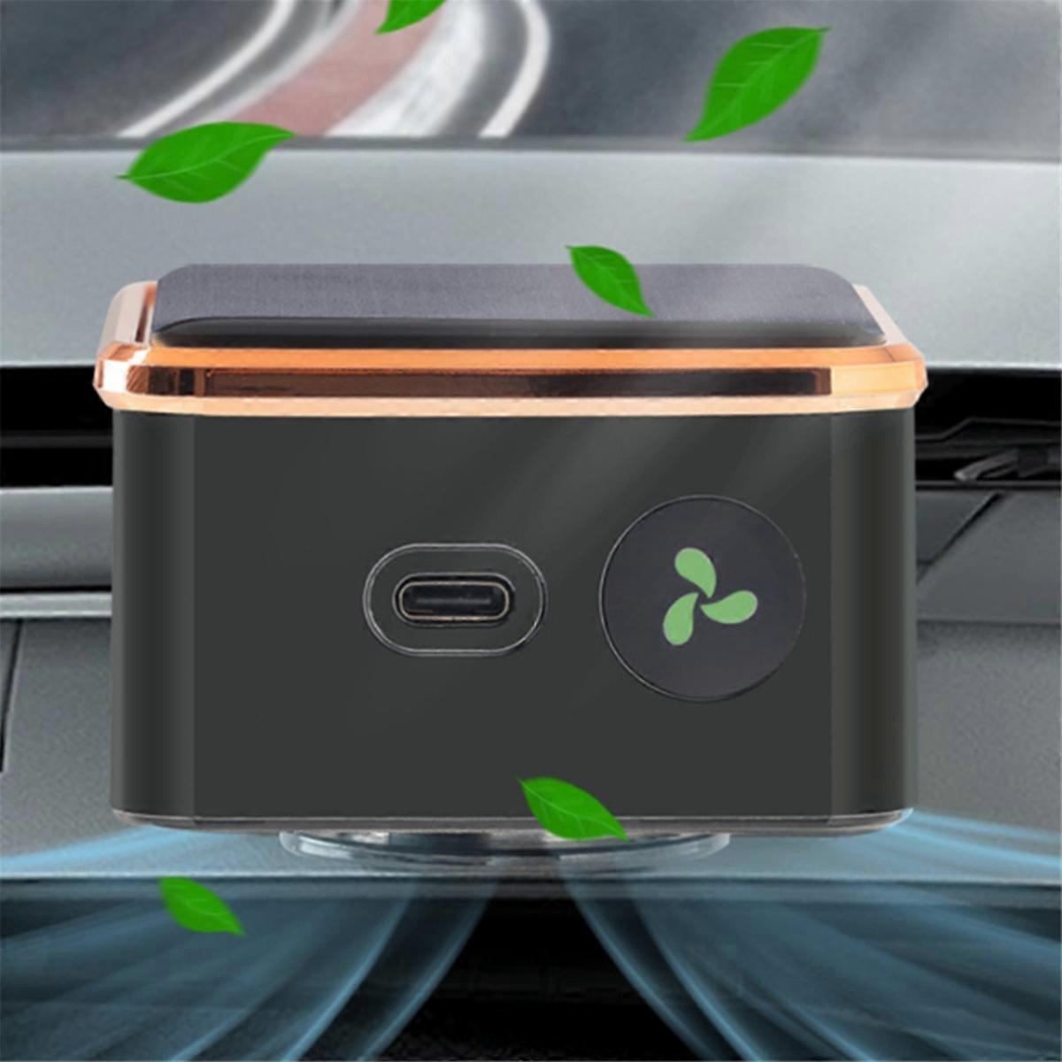 Solar Car Air Purifier USB Oxygen Cleaner with Ion Generator Compact Design - Image 5