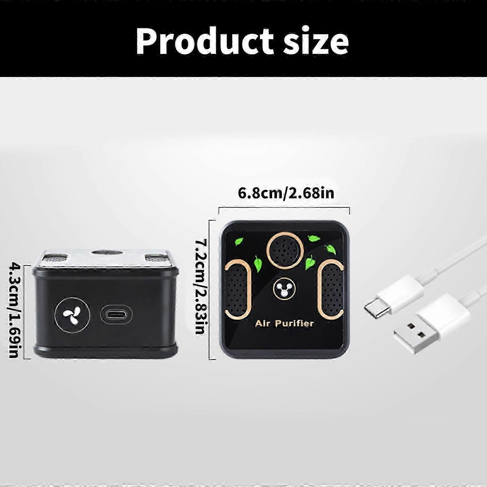 Small Kitchen Air Purifier Machine Compact Air Cleaner Model - Image 3