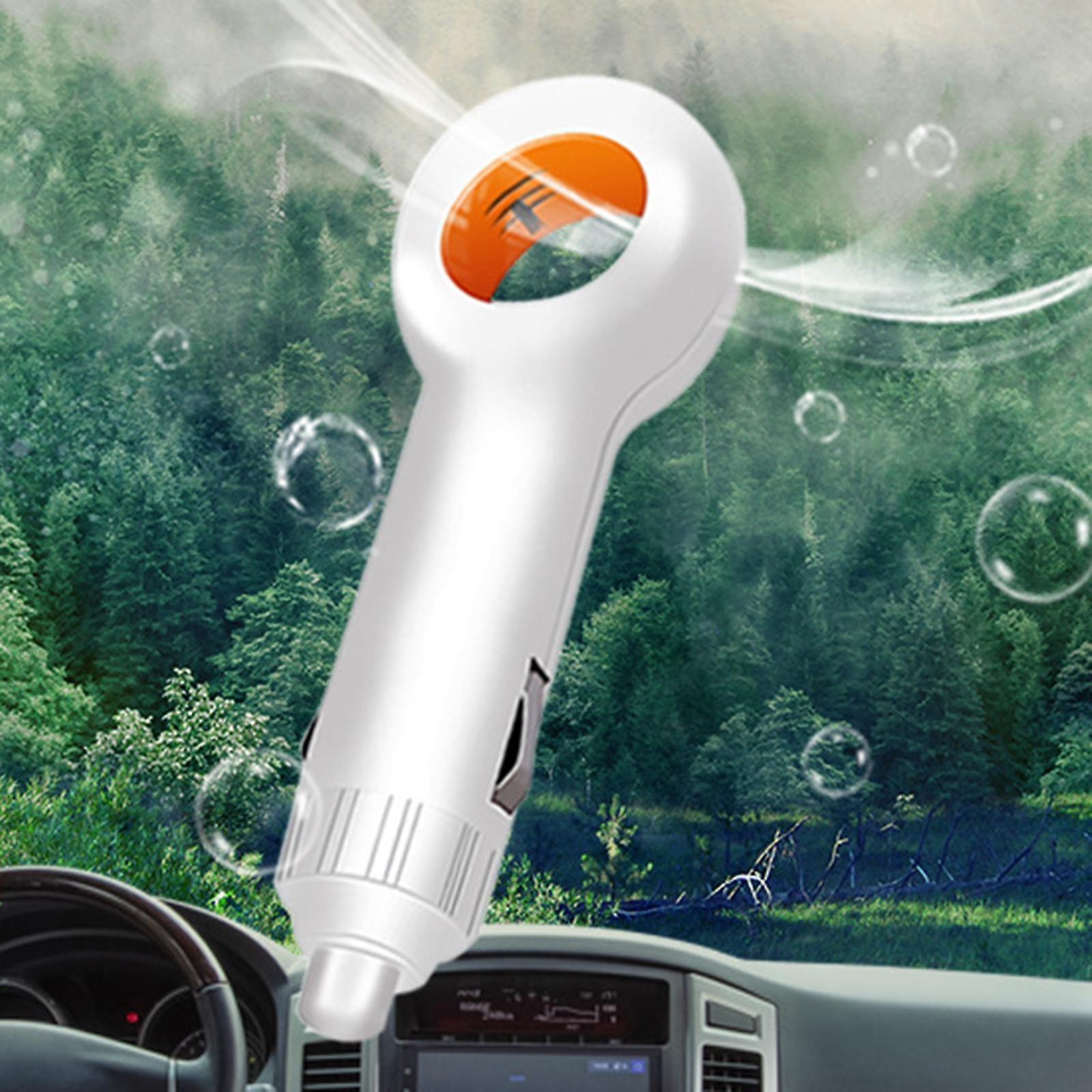 Mini Car Air Purifier with Negative Ion Filter - White Vehicle Model - Image 4