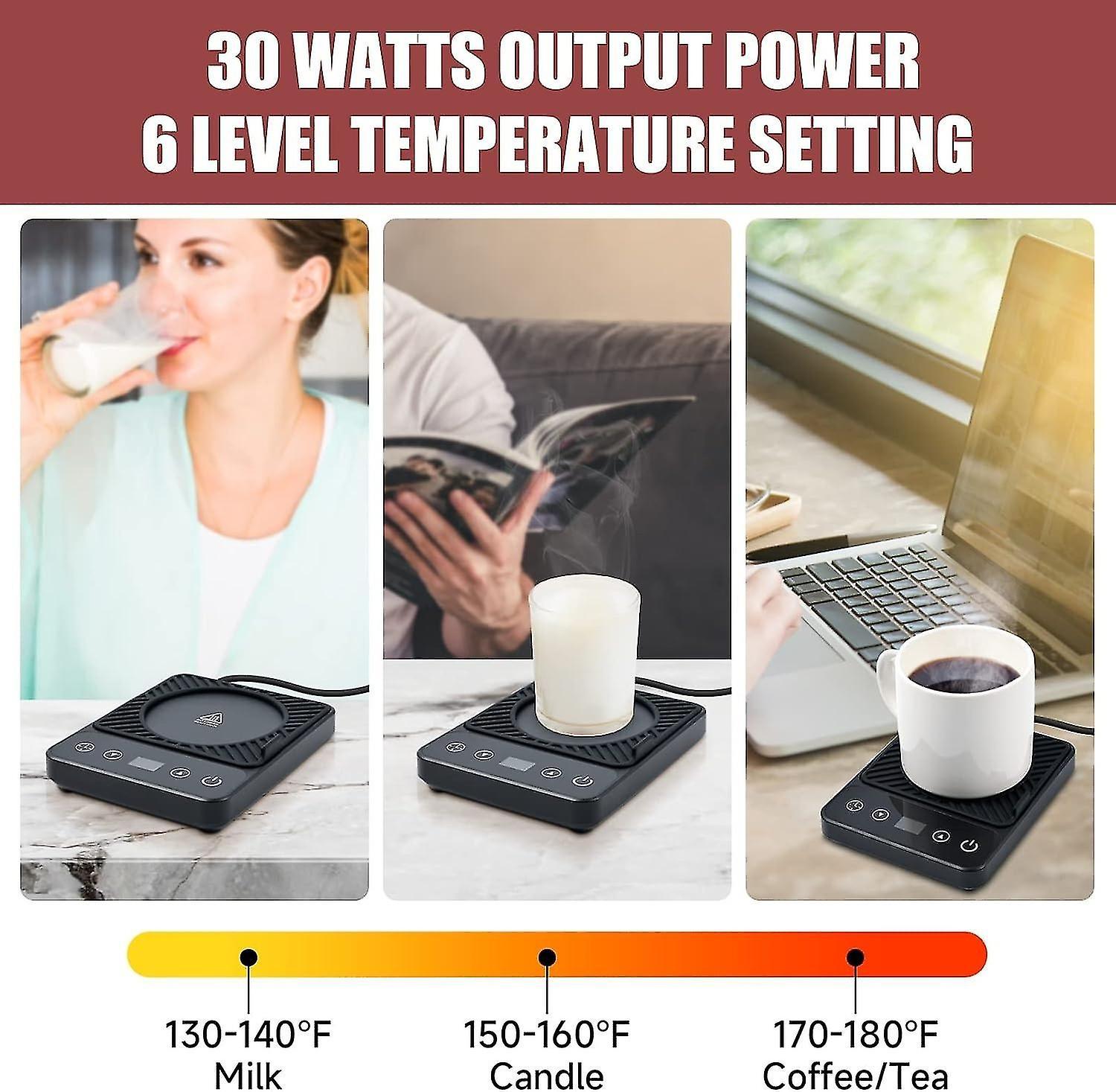Electric Coffee Mug Warmer with Timer & 6 Temp Settings - Image 2