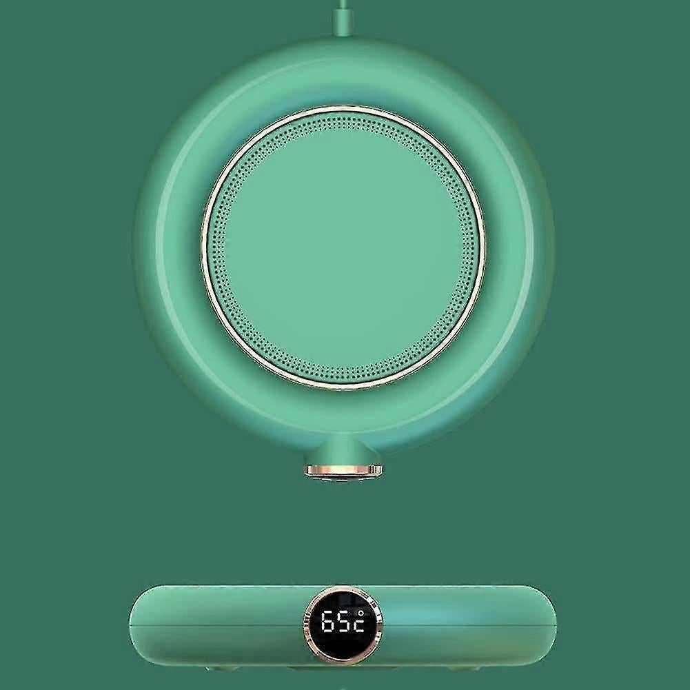 Green USB Coffee Mug Warmer, 3 Temp Electric Cup Warmer - Image 4