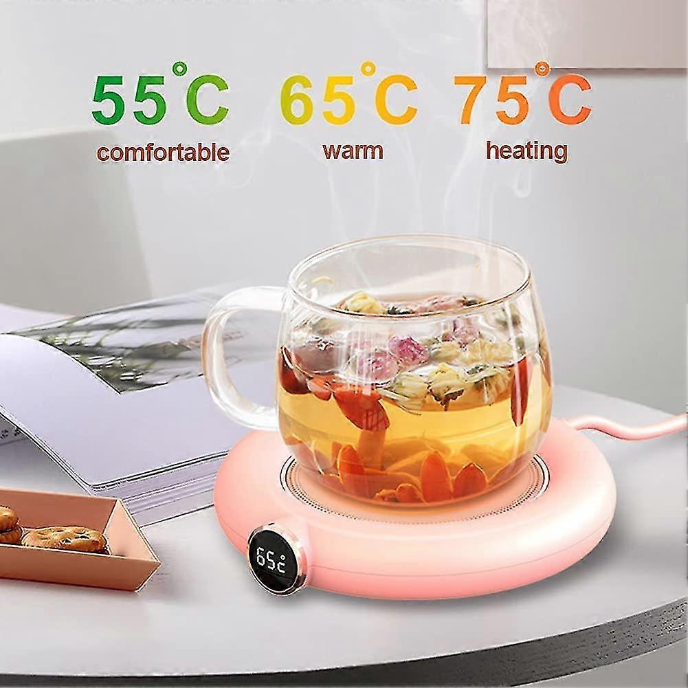 Rose USB Coffee Mug Warmer, 3 Temp Electric Cup Warmer - Image 3