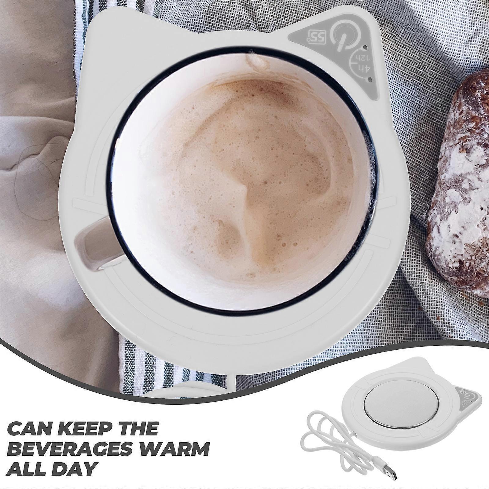 Cordless USB Coffee Mug Warmer & Candle Wax Heating Coaster - Image 2