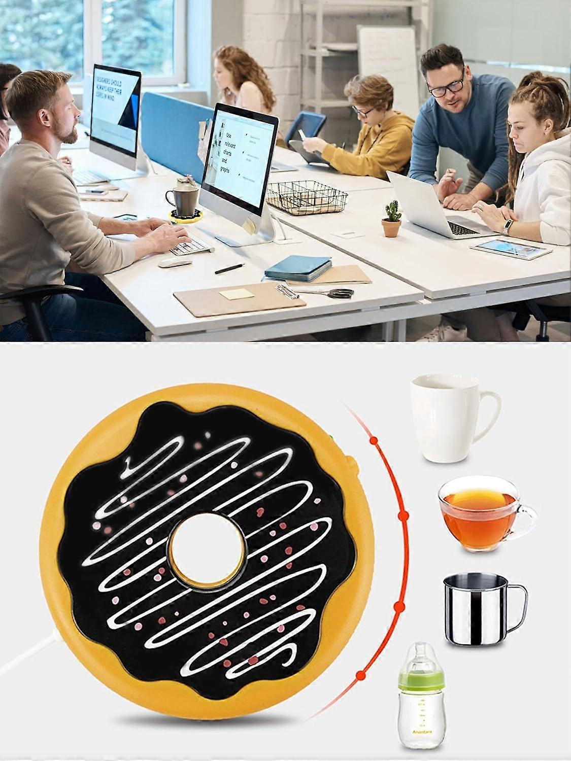 Donut Shape Coffee Mug Warmer, Constant Temp Cup Warmer - Image 2