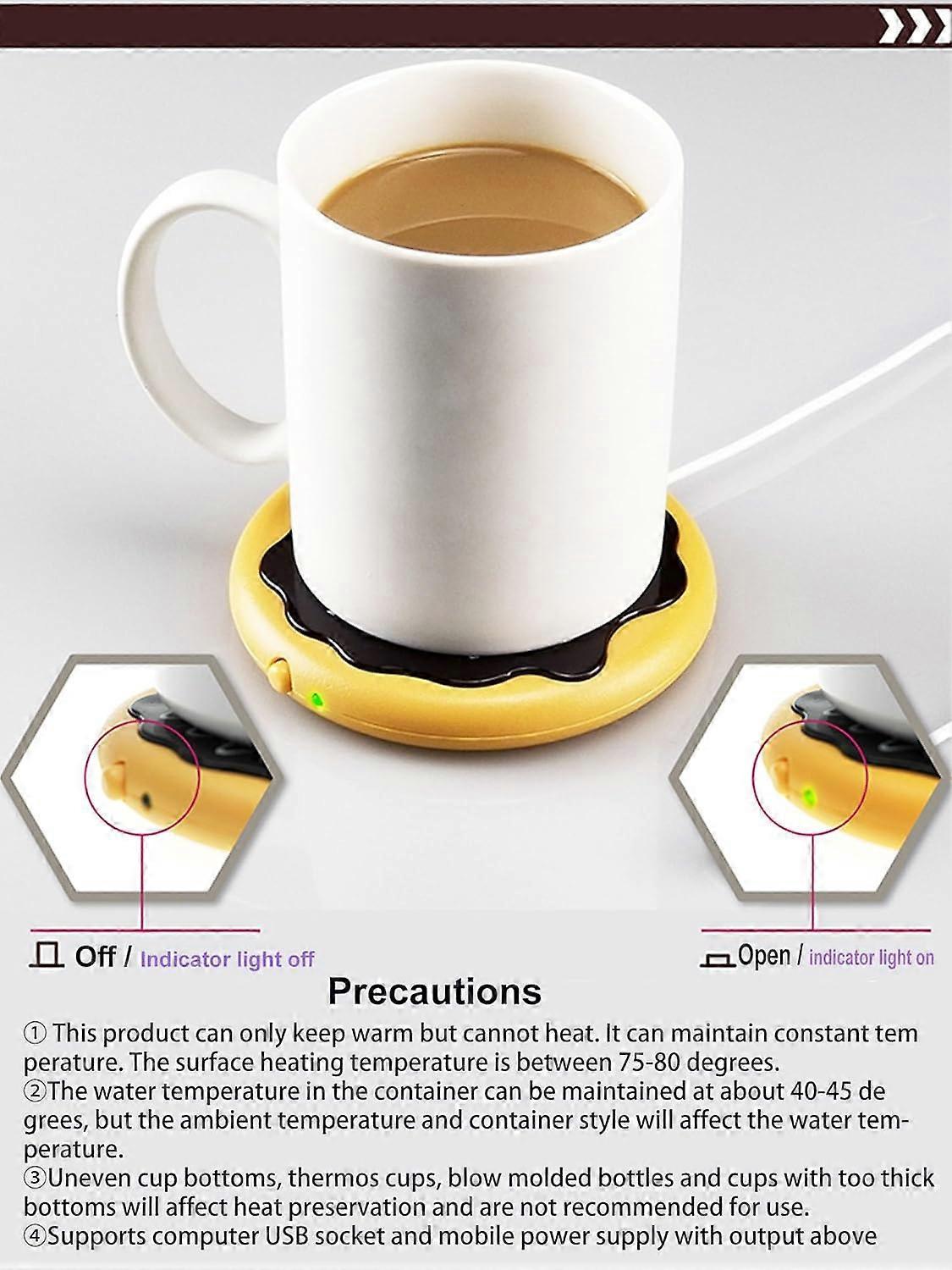 Donut Shape Coffee Mug Warmer, Constant Temp Cup Warmer - Image 3