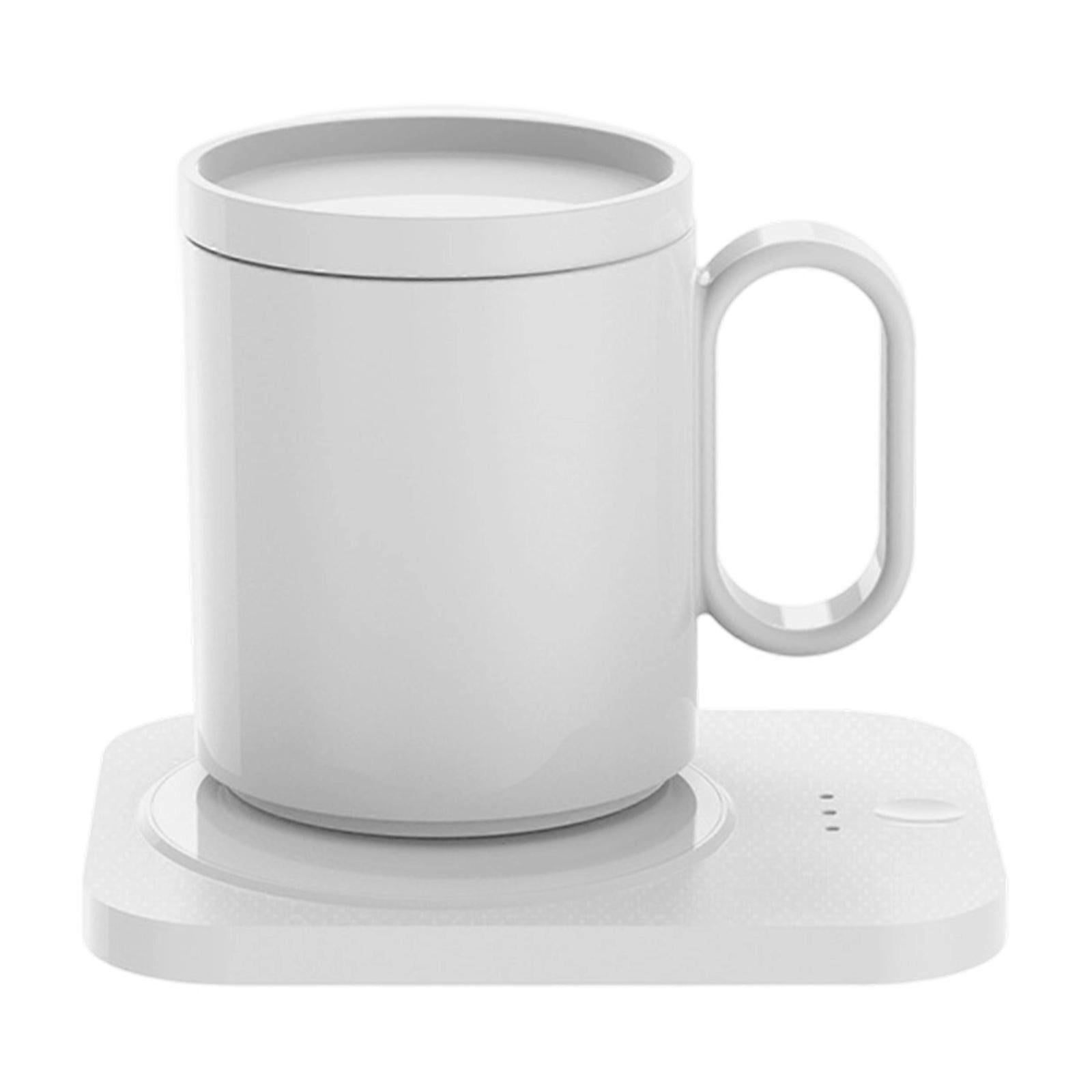 White Electric Coffee Mug Warmer, 55degree Constant Temp Cup Warmer - Image 1
