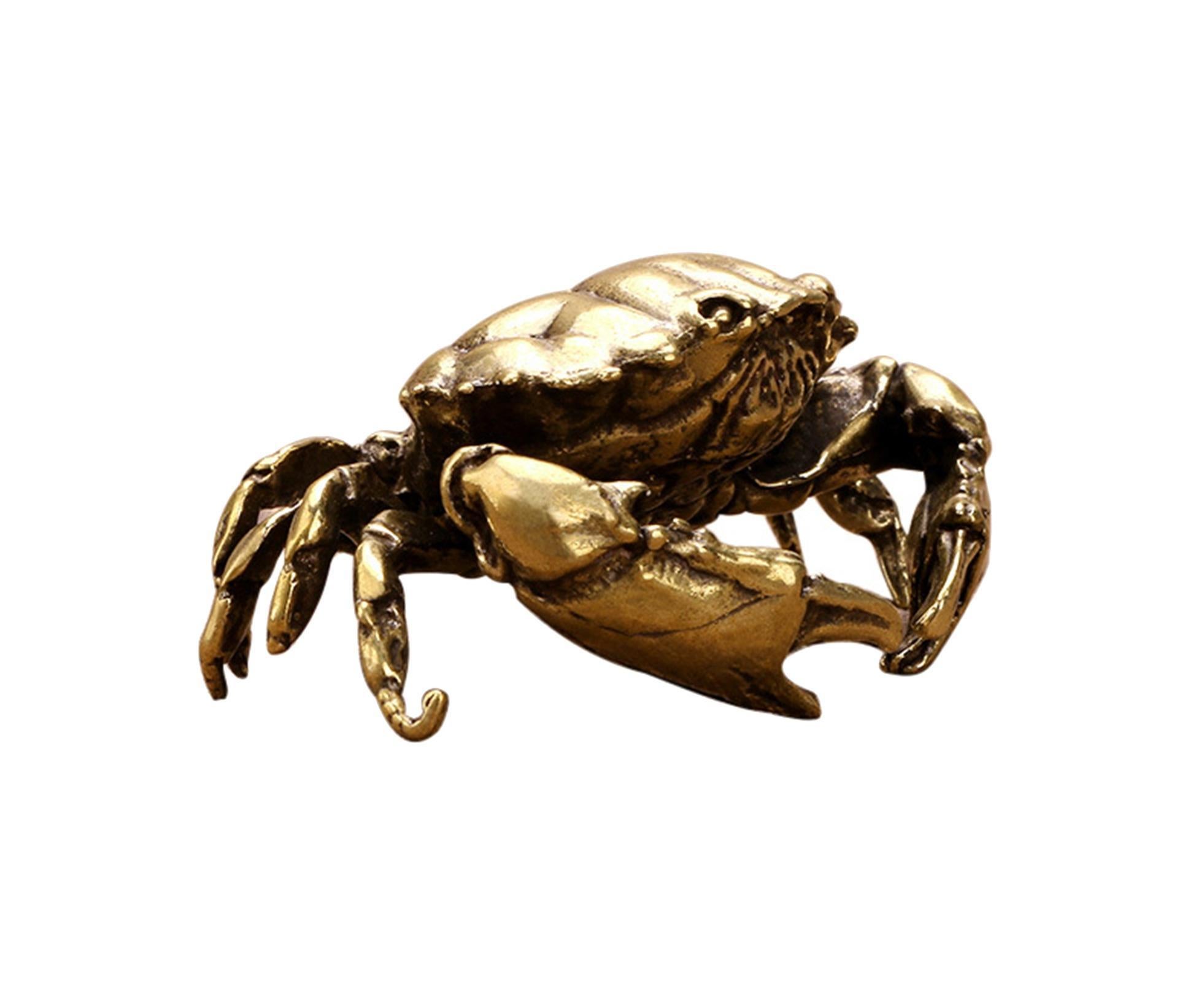 Brass Crab Statue for Gift-Brass Color - Image 2
