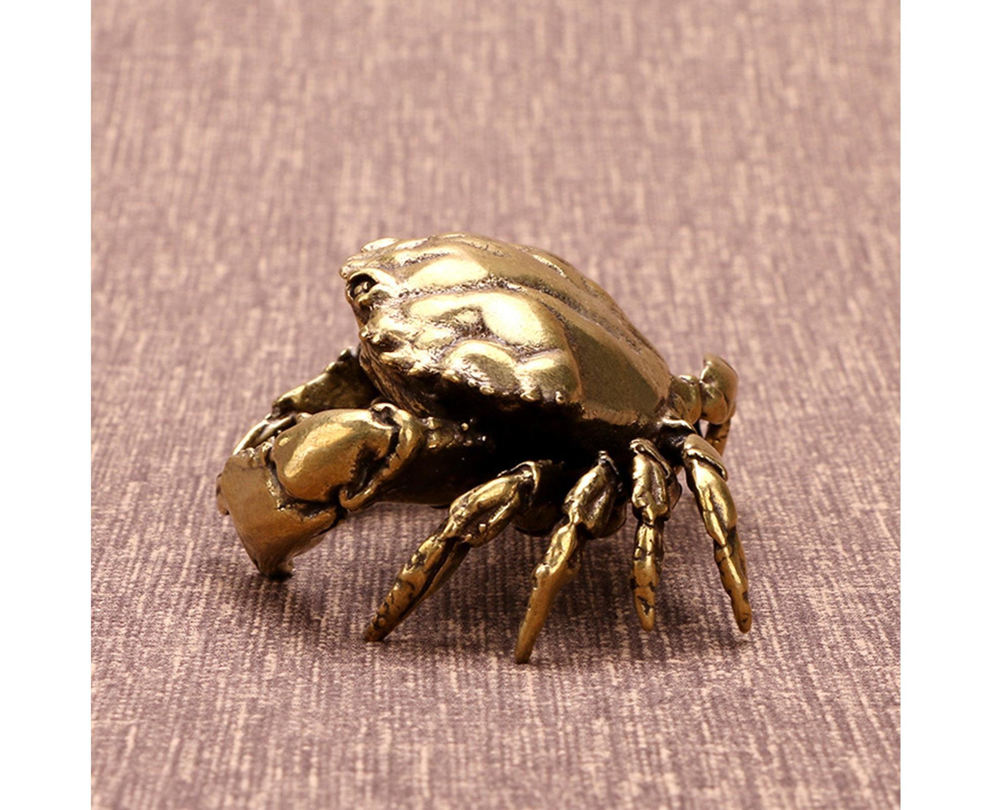 Brass Crab Statue for Gift-Brass Color - Image 4