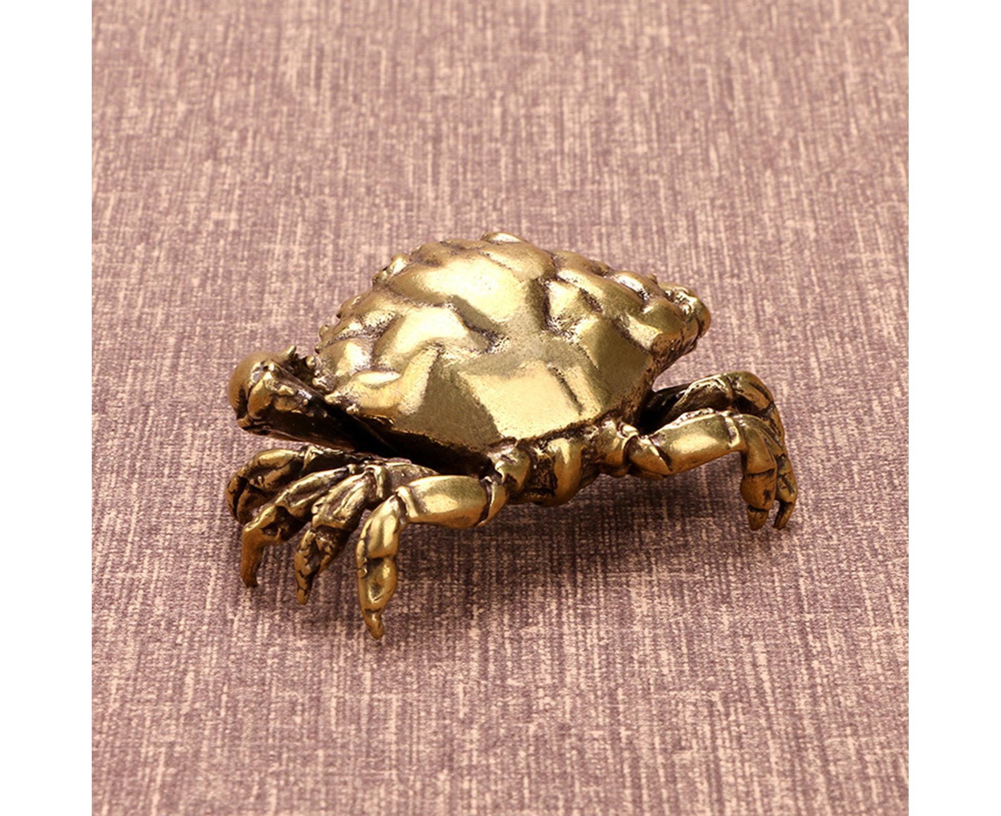 Brass Crab Statue for Gift-Brass Color - Image 5