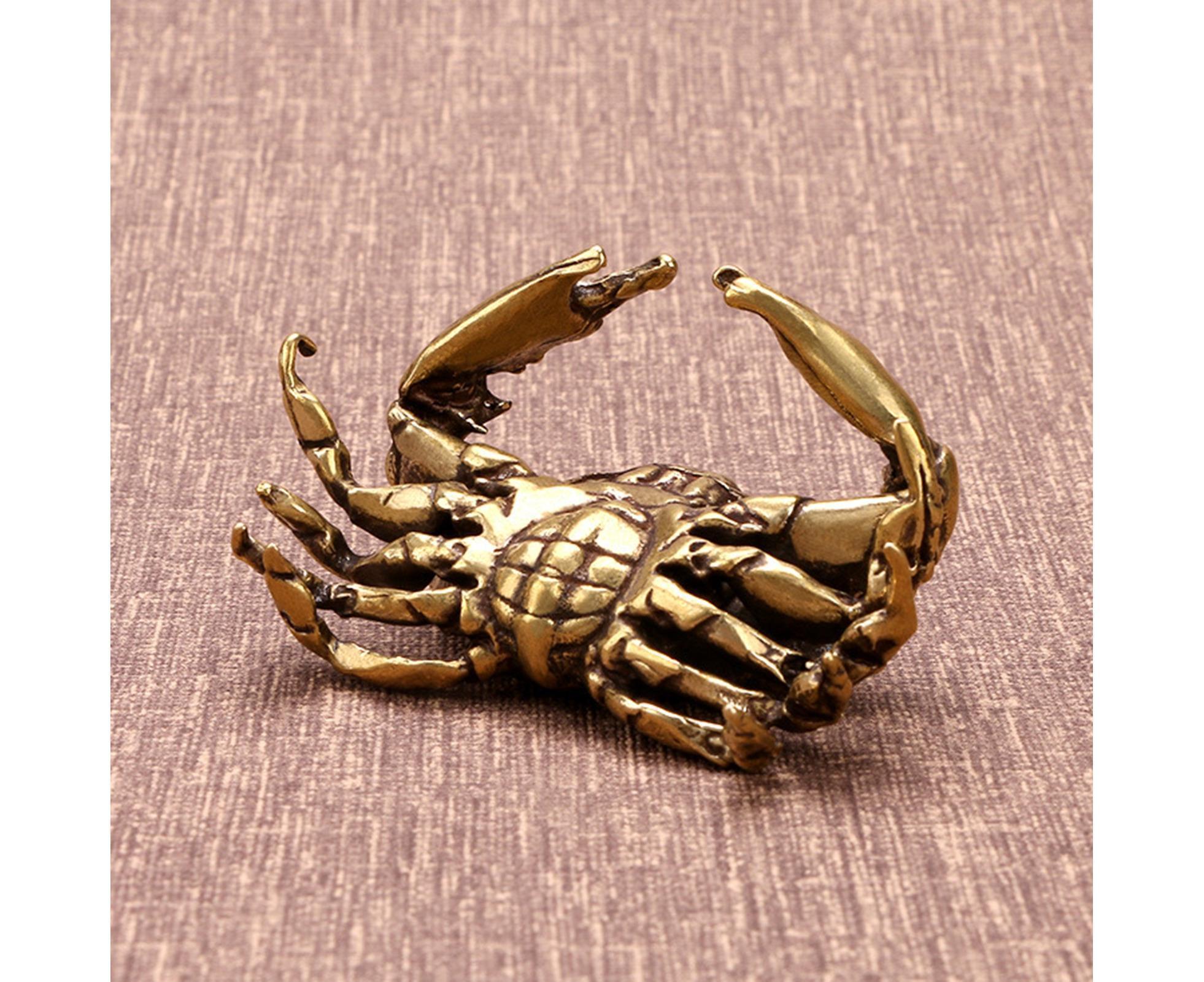 Brass Crab Statue for Gift-Brass Color - Image 7