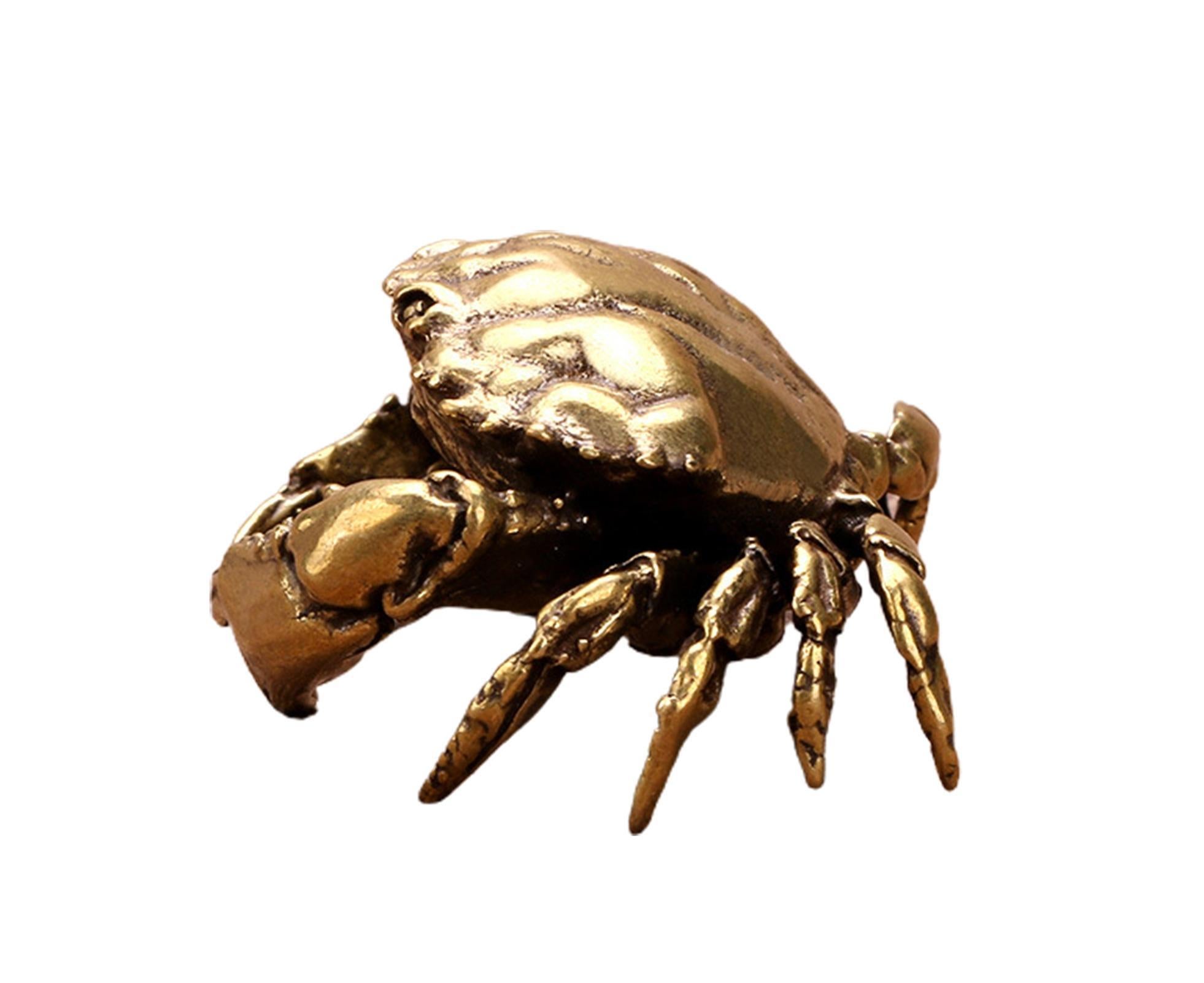 Brass Crab Statue for Gift-Brass Color - Image 8