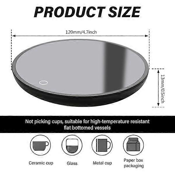 Electric Mug Warmer with 2 Temp Settings, Smart Portable Drink Warmer - Image 2