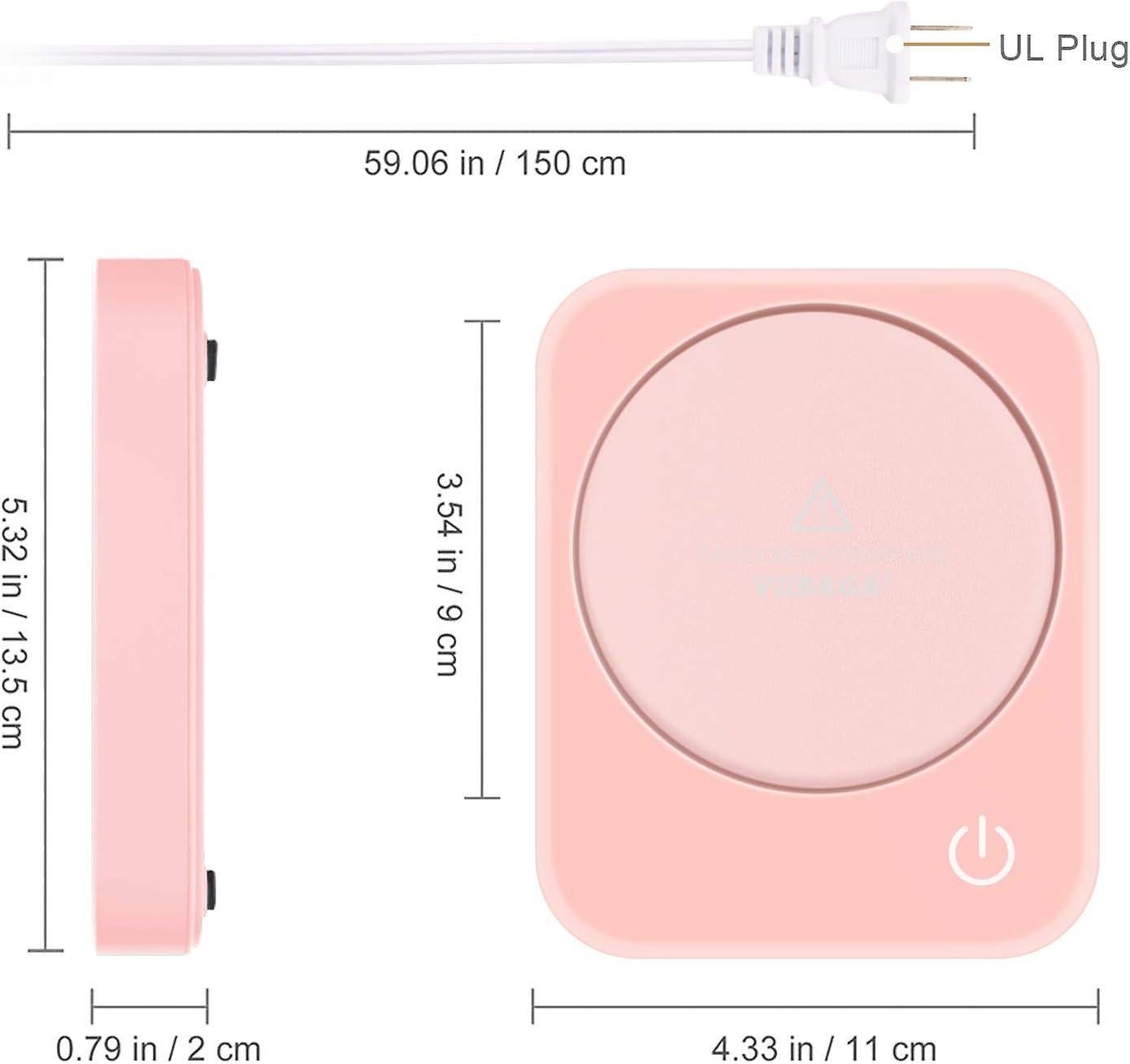 Pink Coffee Mug Warmer Set for Office Supplies - Image 3