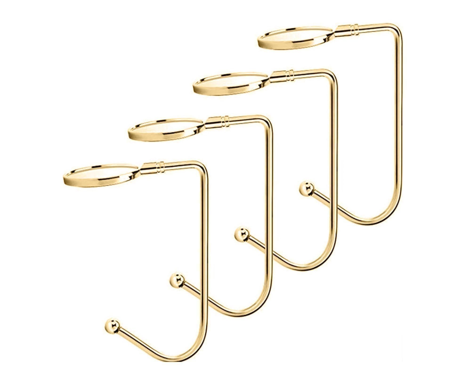 4Pcs Christmas Hook for Home-Golden - Image 1