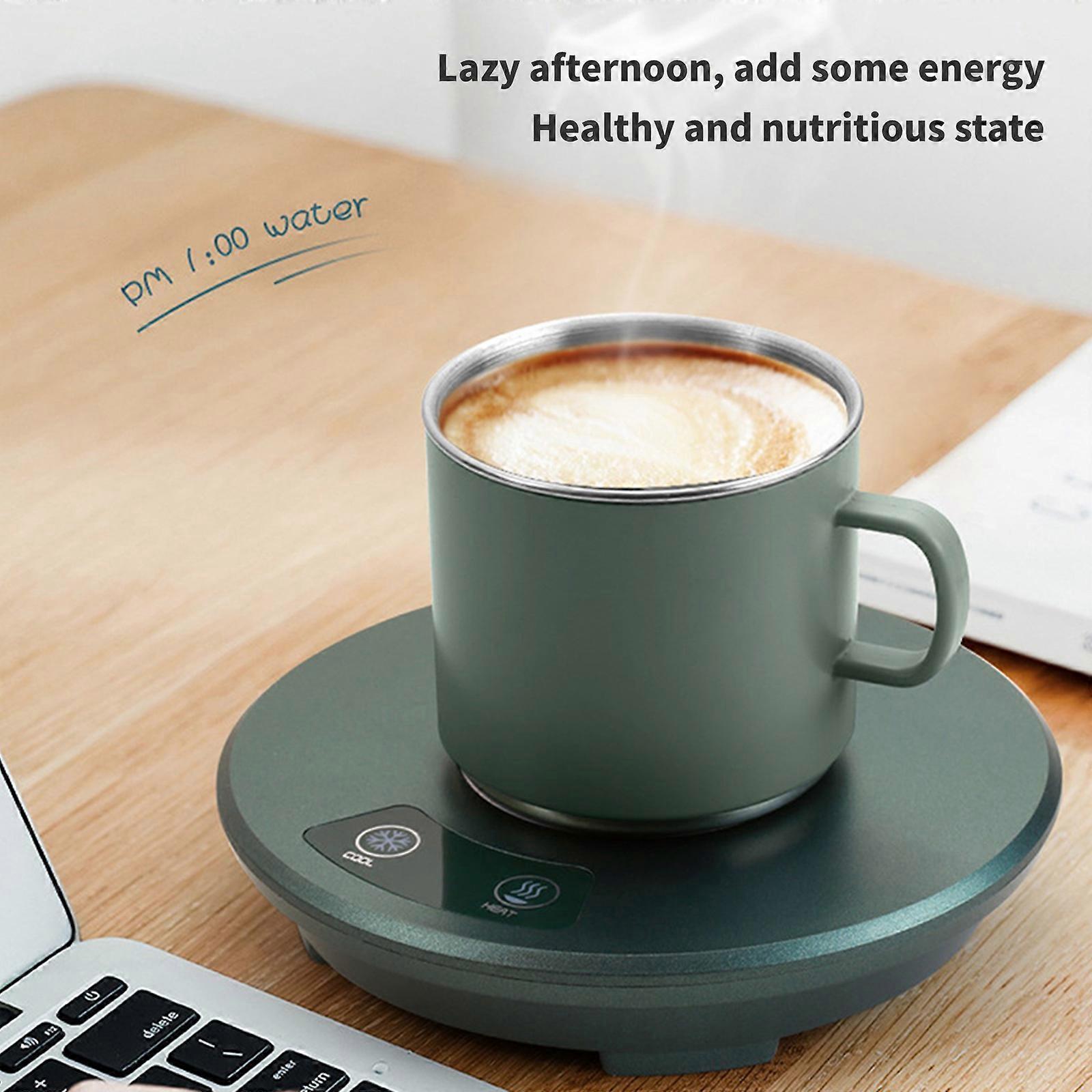 Green Coffee Mug Warmer 55degree for Desk or Home Use - Image 4