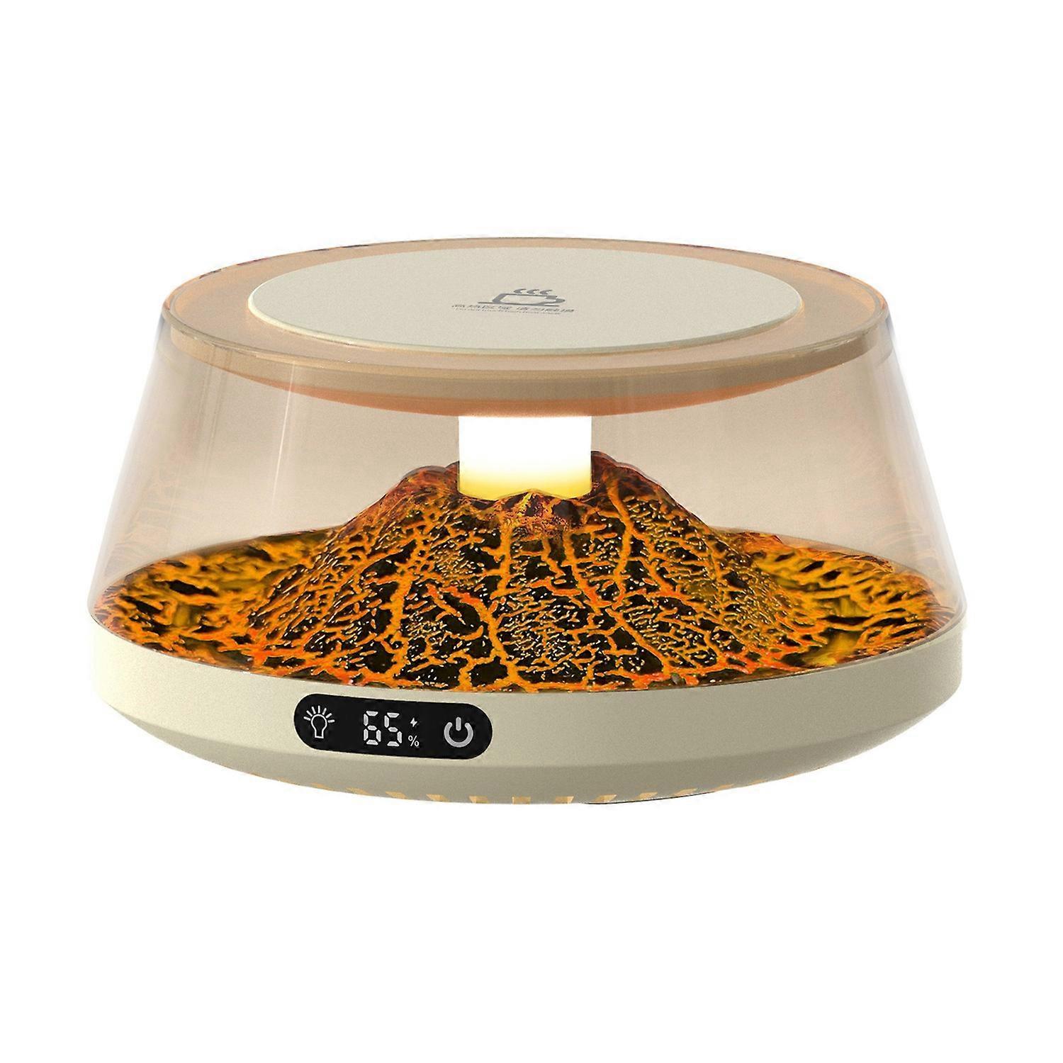 Coffee Mug Warmer, 4 Temp Settings, Simulated Volcano Design - Image 1