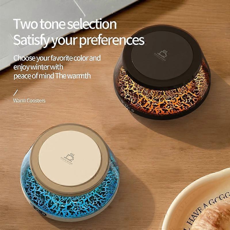 Coffee Mug Warmer, 4 Temp Settings, Simulated Volcano Design - Image 4