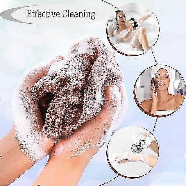 3pcs African Net Sponge, Bath Body Scrubber, Exfoliating Net - Image 3