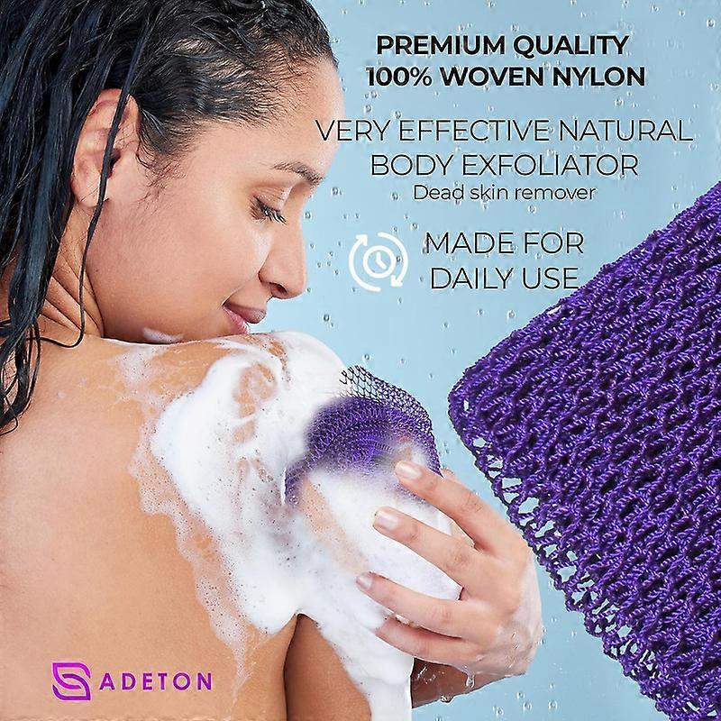 African Long Net Bath Sponge, Exfoliating Wash Cloth - Image 3