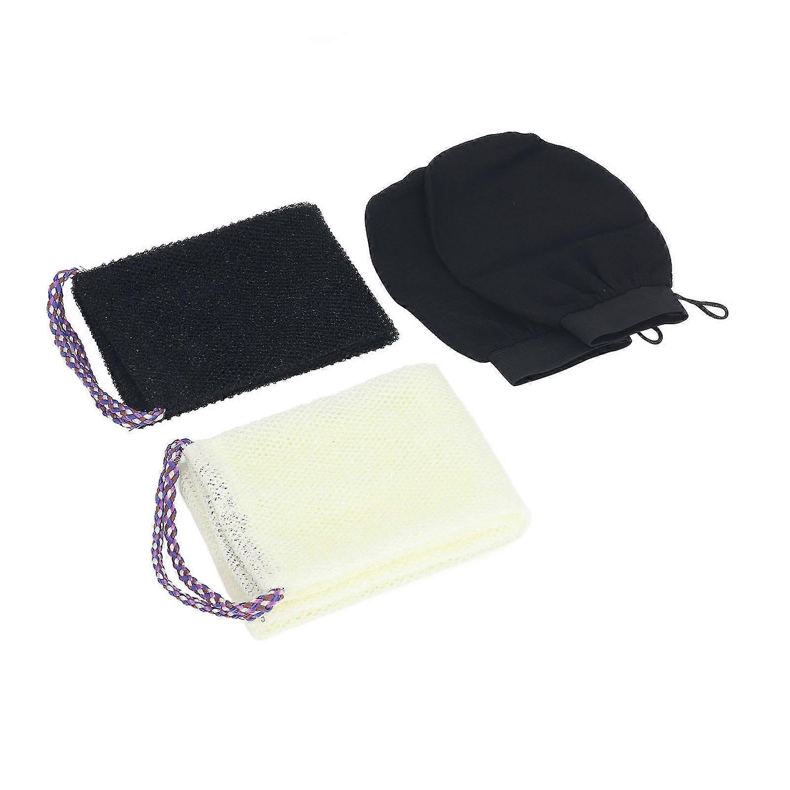 African Long Net Bath Sponge, Body Exfoliating Net with Bath Gloves - Image 4