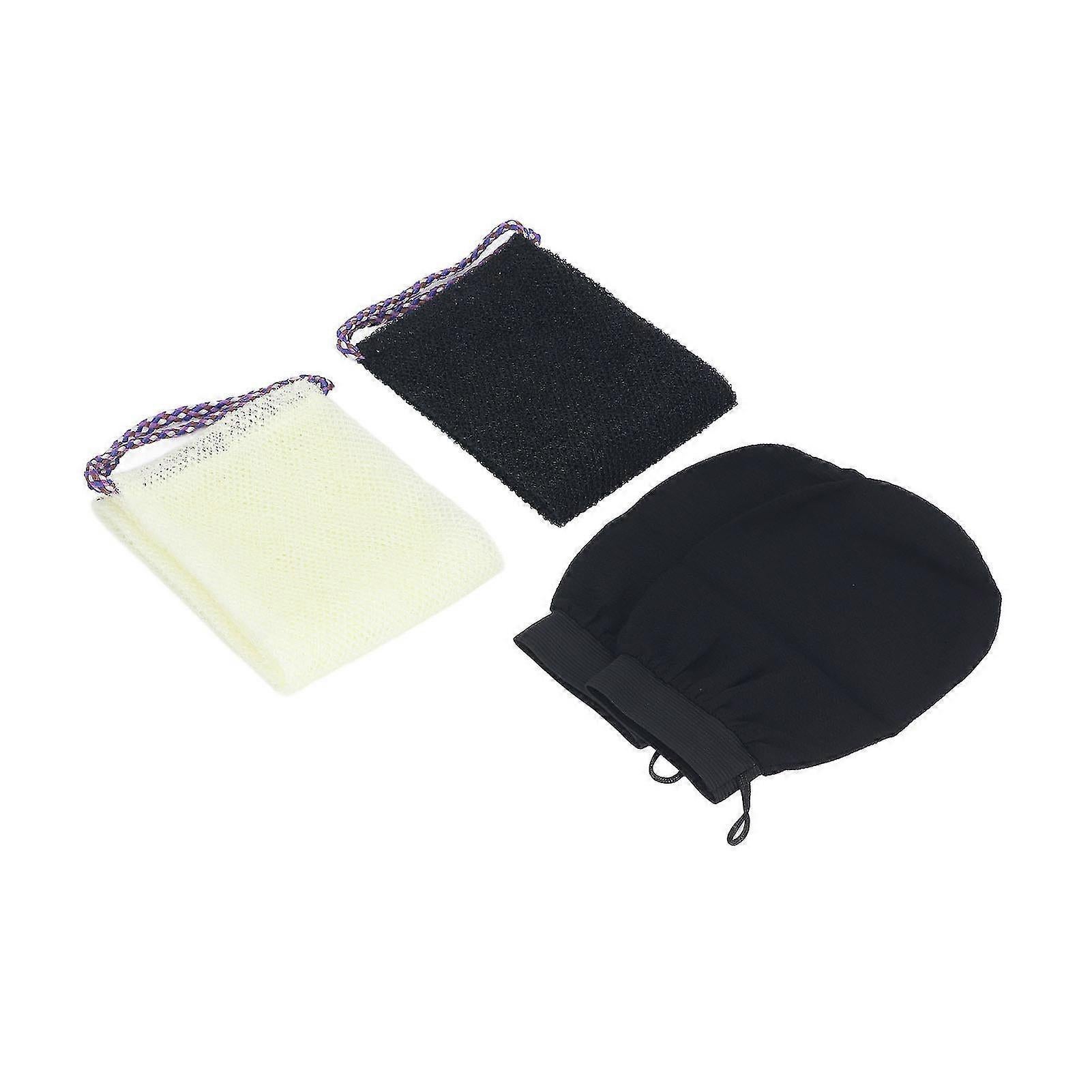 African Long Net Bath Sponge, Body Exfoliating Net with Bath Gloves - Image 5