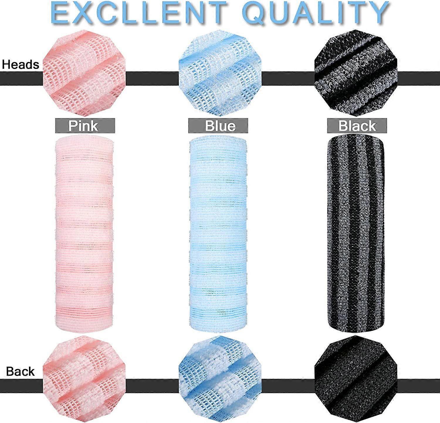 3pcs Exfoliating Washcloth Body Scrubber, African Net Sponge - Image 2