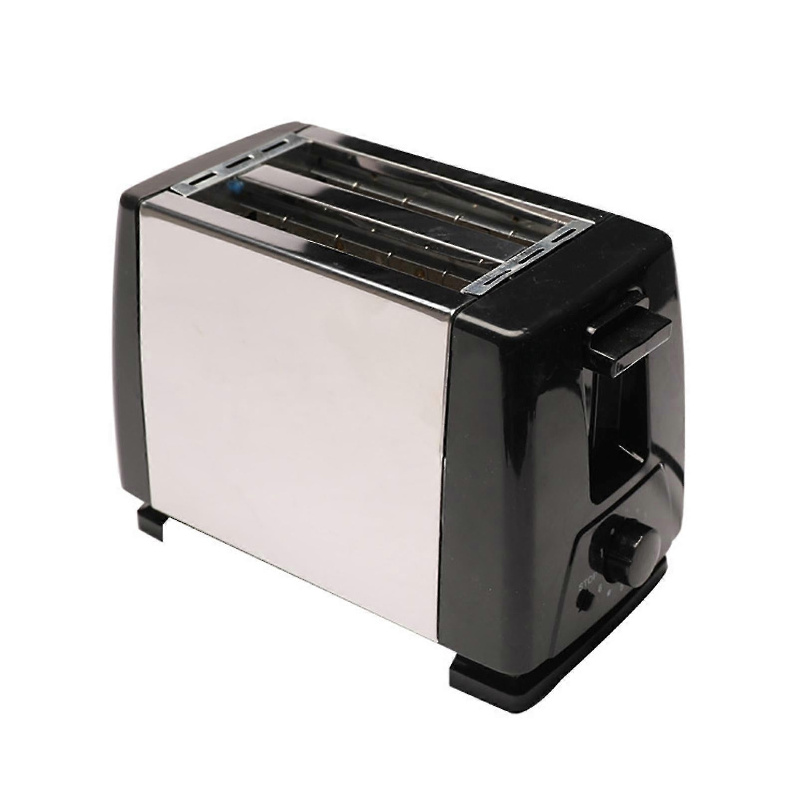 2-Slice Wide Slot Stainless Steel Toaster, Home Breakfast Machine - Image 1