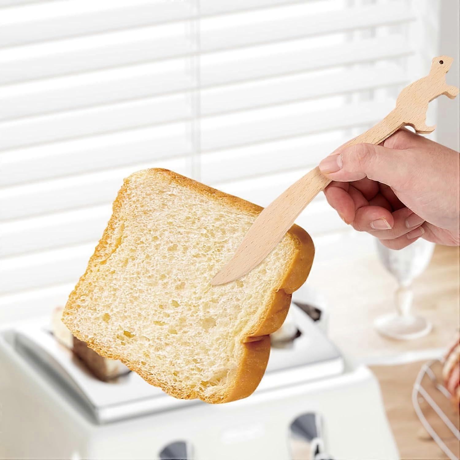 2pcs Wooden Toaster Tongs for Bread and Appetizers - Image 3
