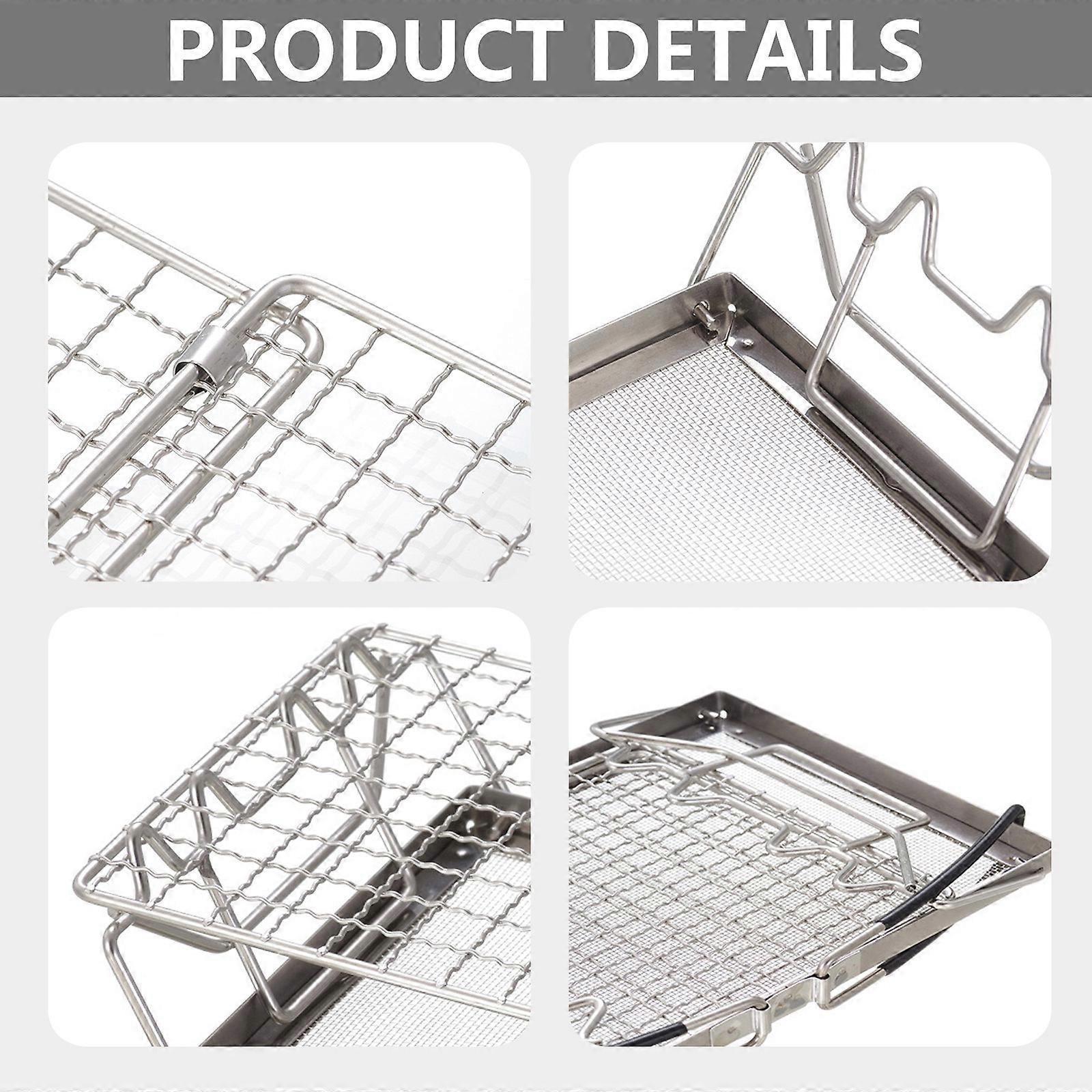 Adjustable Height Folding Bread Toaster Grill Rack - Image 5