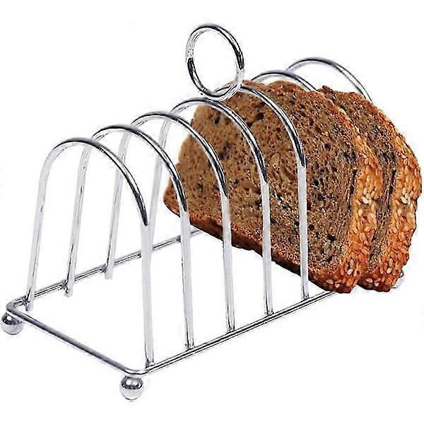 Stainless Steel Horseshoe Toaster Display Rack for Kitchen & Outdoor - Image 1