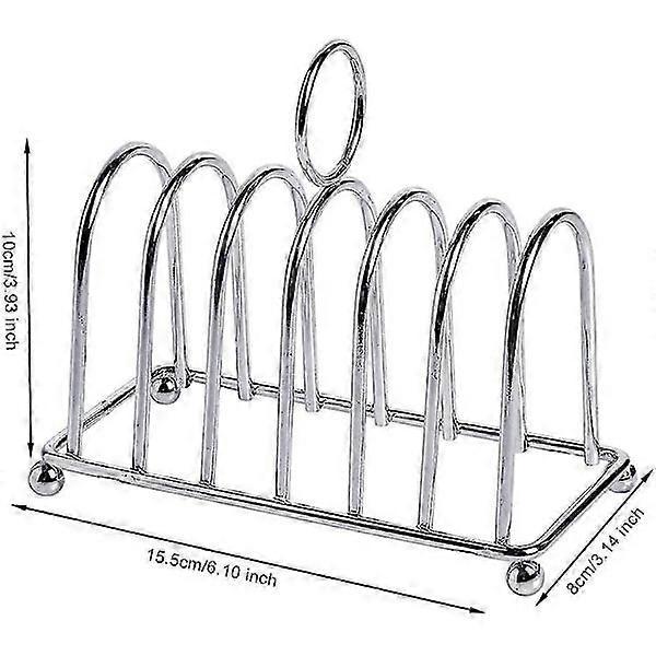 Stainless Steel Horseshoe Toaster Display Rack for Kitchen & Outdoor - Image 2