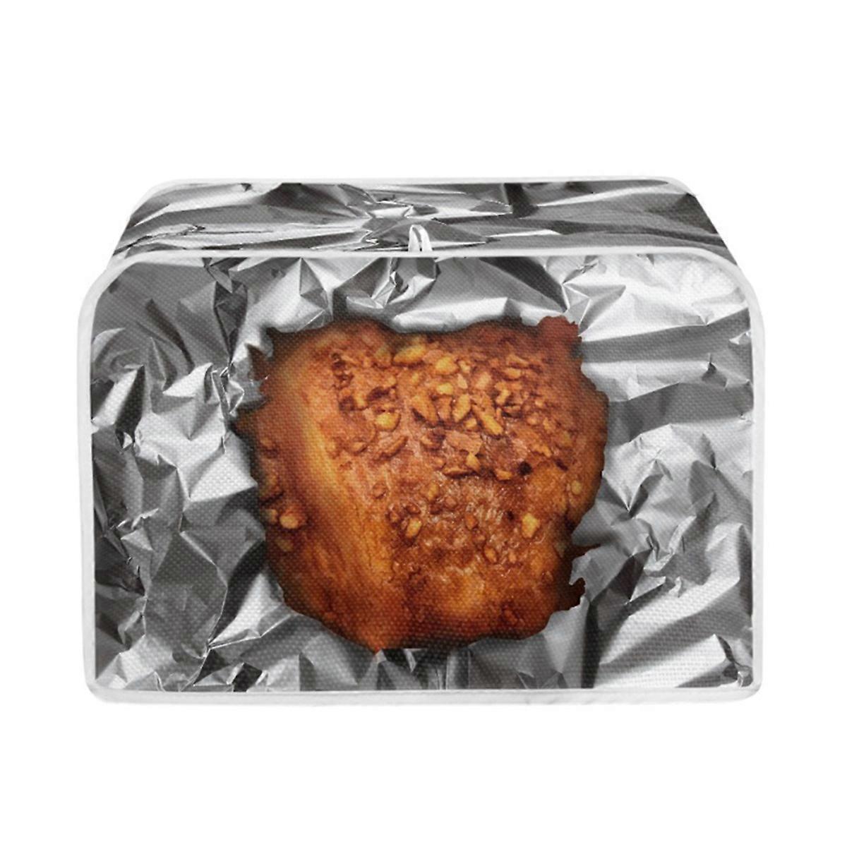 2-Slice Bread Toaster Oven Dust Cover Bread Pattern - Image 1
