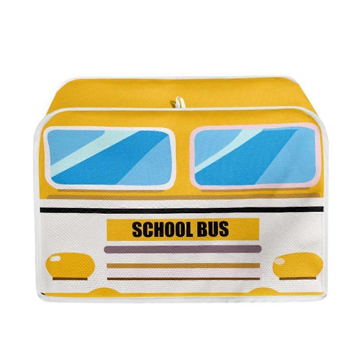 2-Slice Bread Toaster Oven Dust Cover Car Pattern - Image 1