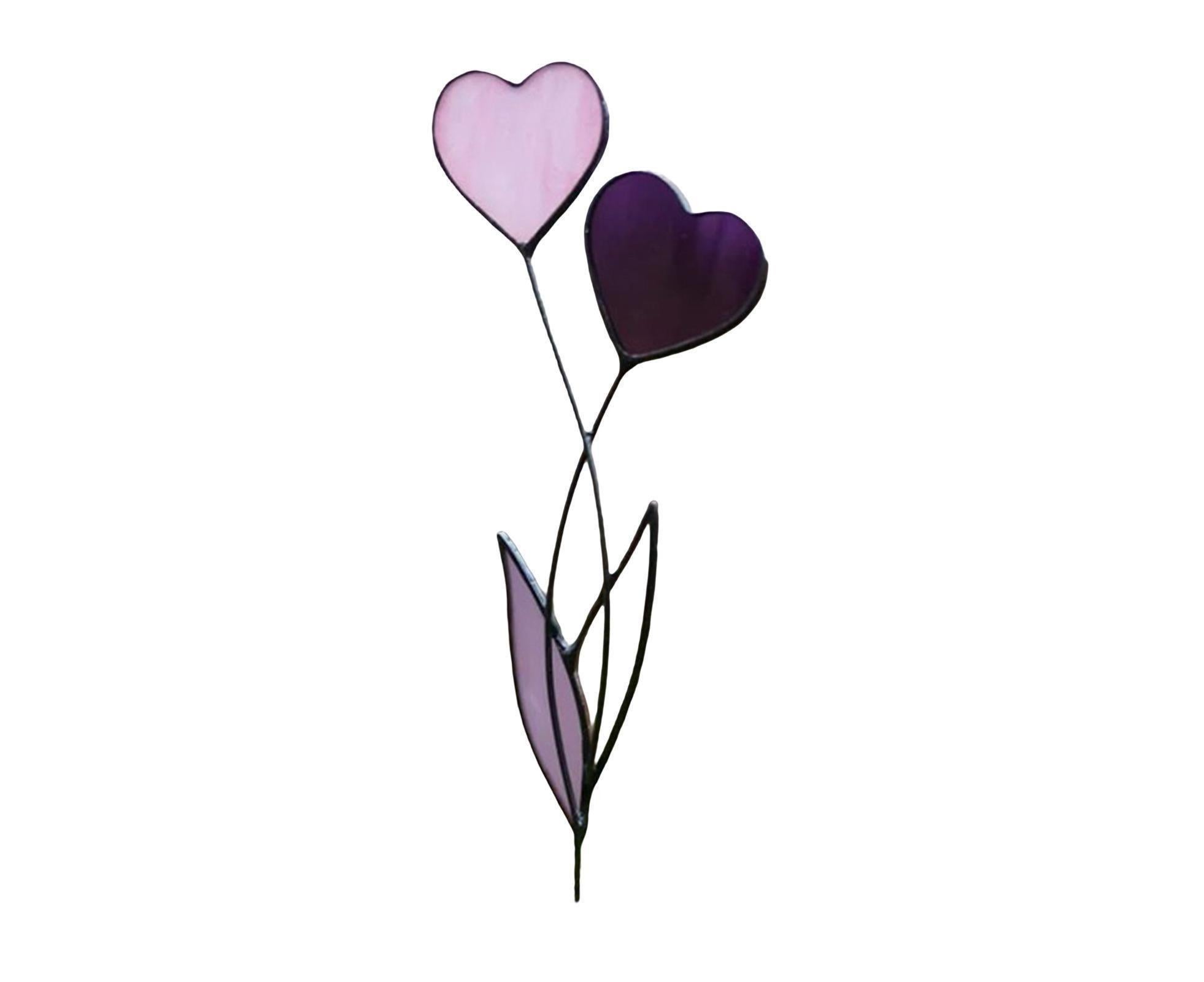 Acrylic Valentines Day Gift Ornaments-Purple - Image 1