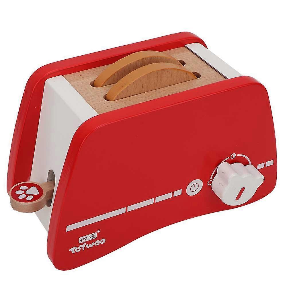 Pretend Play Wooden Toaster Kitchen Bread Maker Toy - Image 1