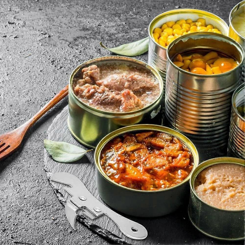 2pcs Bottle & Can Opener Set, Manual Tin Opener, Beer Opener, Stainless Steel, Multifunction - Image 3