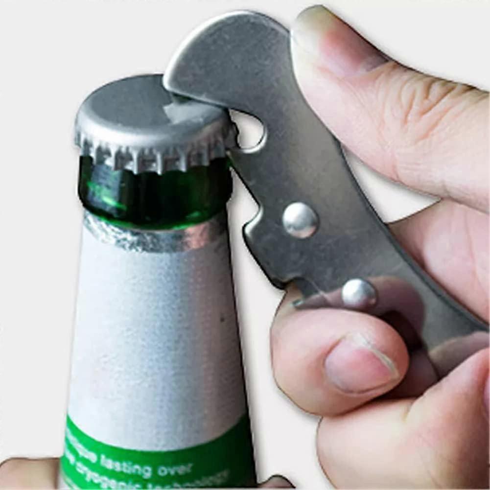 2pcs Bottle & Can Opener Set, Manual Tin Opener, Beer Opener, Stainless Steel, Multifunction - Image 5